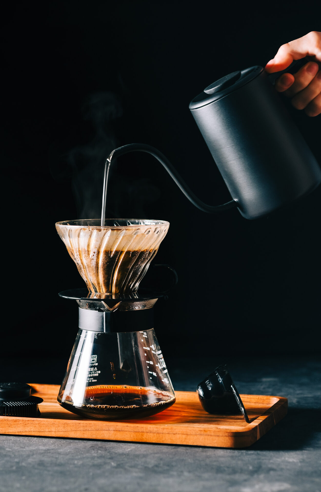Pour over brewing
